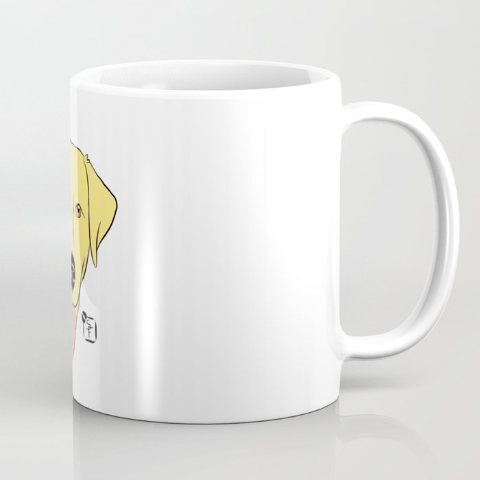 Yellow Lab Face Coffee Mug