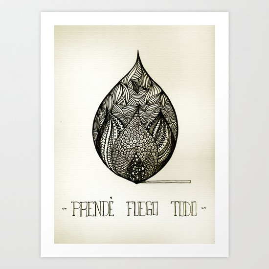 fire Art Print
