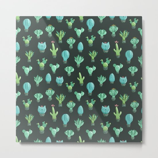 Funny cacti Metal Print
