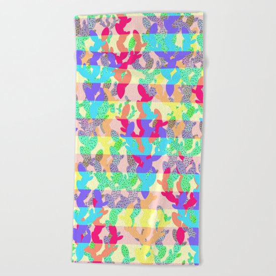 Cactus dream Beach Towel