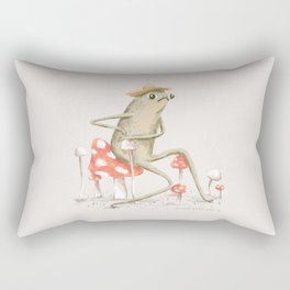 Awkward Toad Rectangular Pillow