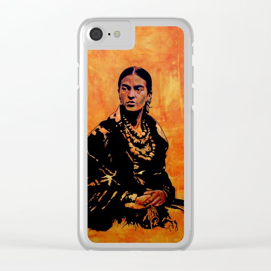 FRIDA KAHLO - the mistress of ARTs - original painting Clear iPhone Case