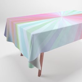 Soft Summer Rainbow Tablecloth