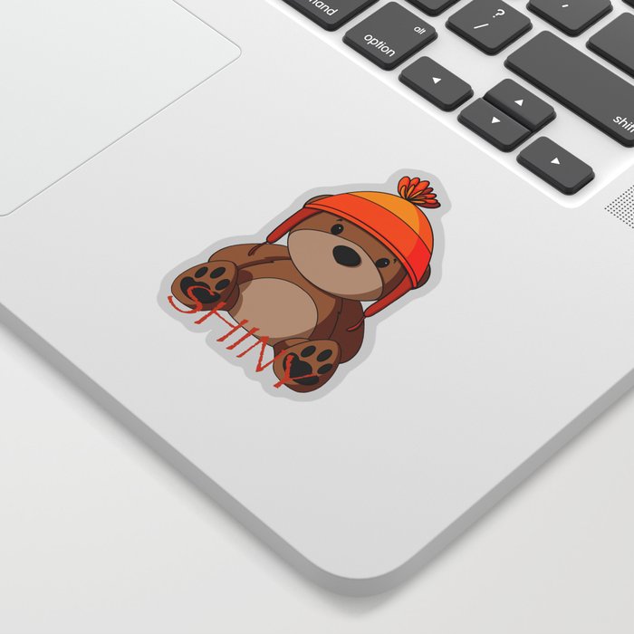 Shiny Teddy Bear Sticker