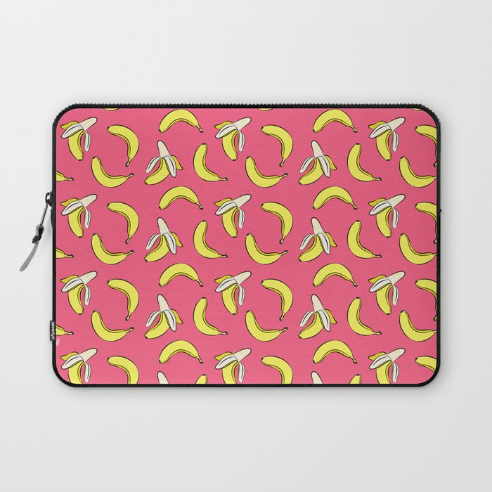 banana toss - hot pink Laptop Sleeve