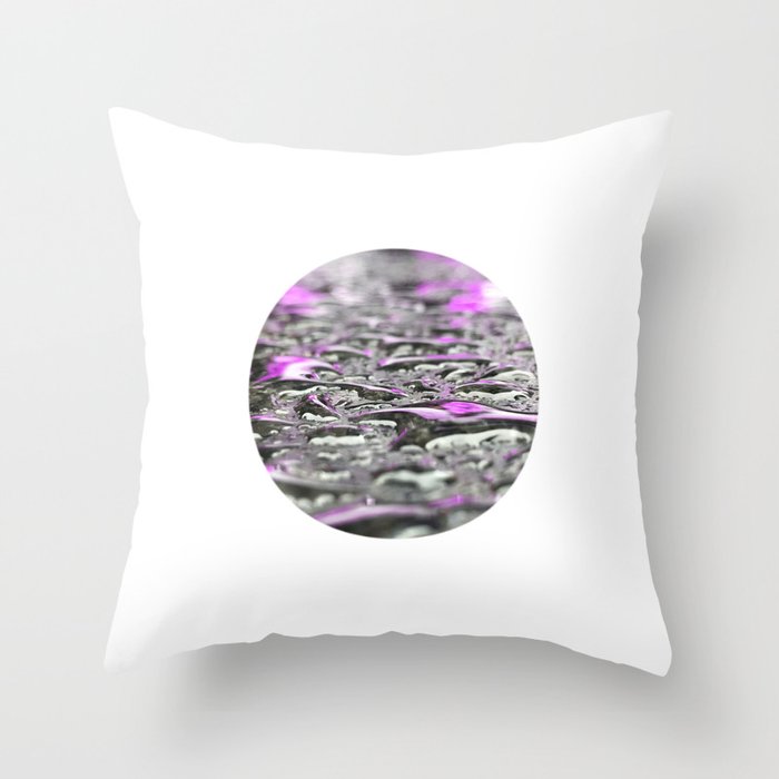 Droplets in Times Square No.3 Throw Pillow