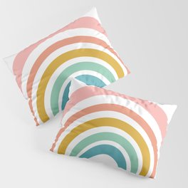 Simple Happy Rainbow Art Pillow Sham
