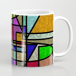 Abstract Stained Glass Coffee Mug