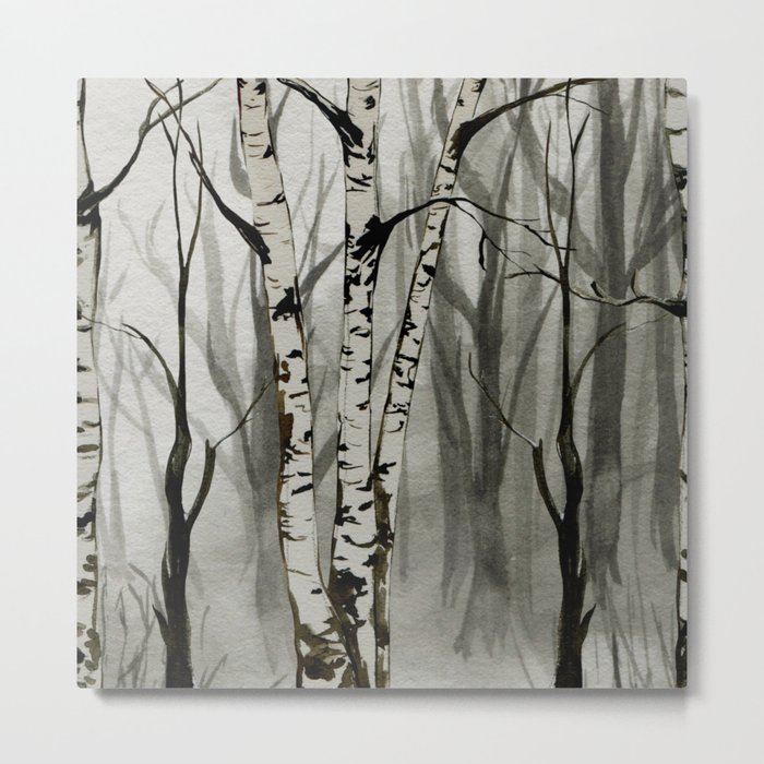 Dark and mystic forest Metal Print