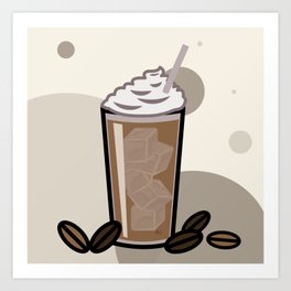 Iced Coffee Art Print
