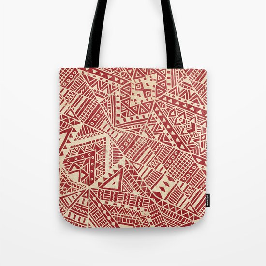 Tribal (red) Tote Bag