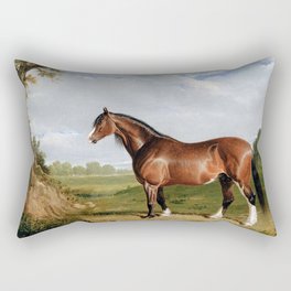 A Clydesdale Stallion Rectangular Pillow