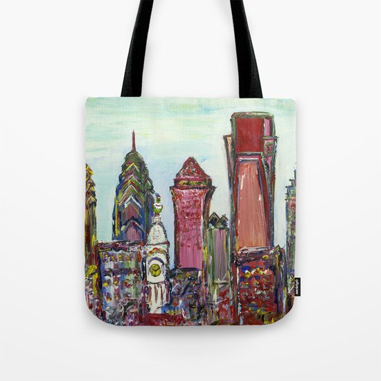 Philadelphia Skyline Tote Bag