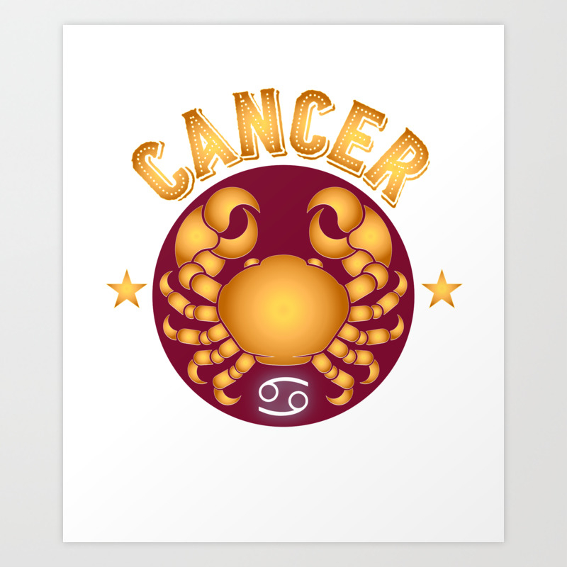 Cancer Astrological Sign Cancer Baby Chinese Astrology Lovers Art Print By Tomgiant Society6
