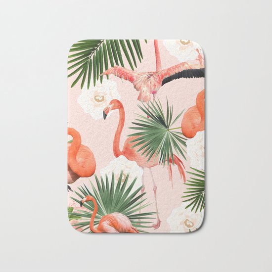 Flamingo Guava #society6 #decor #buyart Bath Mat
