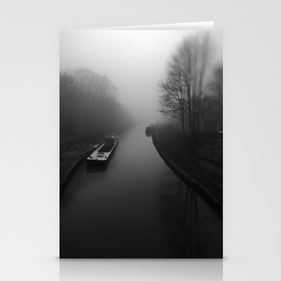 Canal fog Stationery Cards