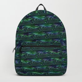 Unclad Aorist 5 Backpack | Abstract, Purple, Pattern, Graphicdesign, Green, Black, Digital, Fractal 