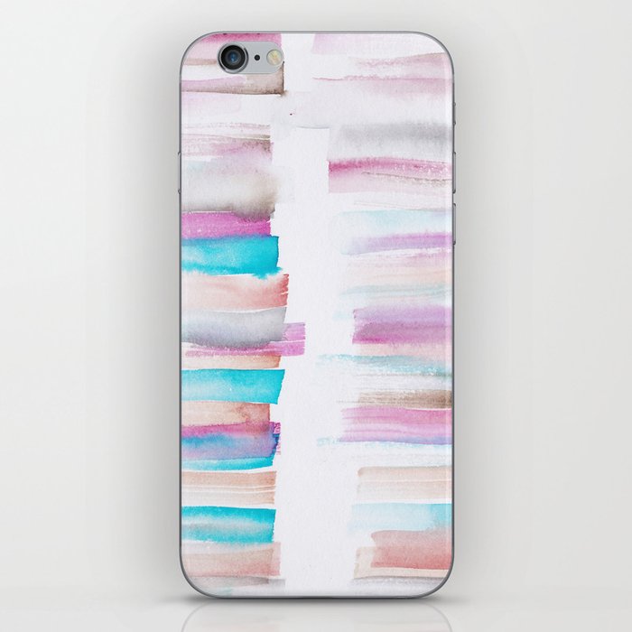 12  | 181101 Watercolour Palette Abstract Art | Lines | Stripes | iPhone Skin