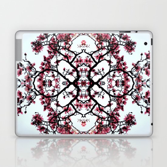magnolia silhouette Laptop & iPad Skin