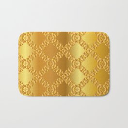 Gold metal texture background illustration. Bath Mat
