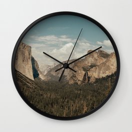 Tunnel View, Yosemite Wall Clock