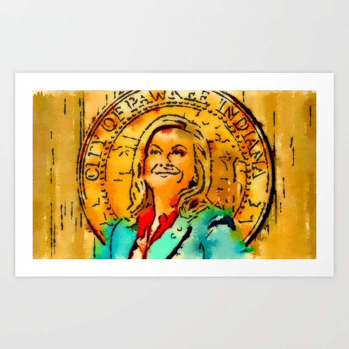 Leslie Knope Art Print By Rcknroby Society6