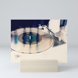 Record On Turntable Mini Art Print