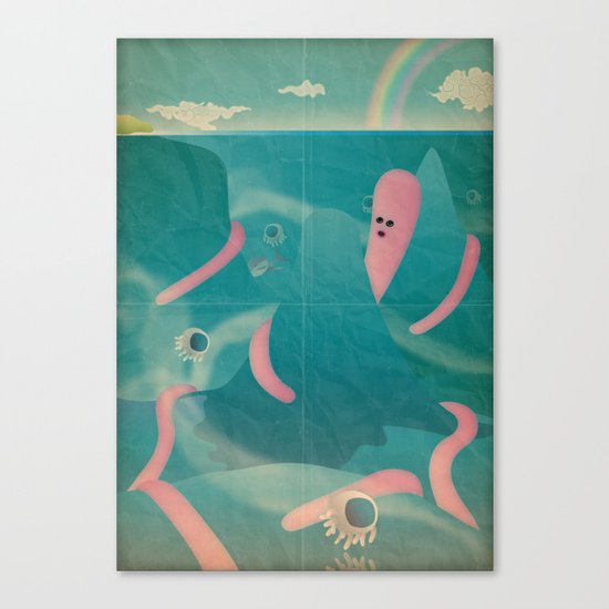 l ' i s o l a c h e n o n c ' è Canvas Print