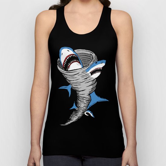 Shark Tornado Unisex Tank Top