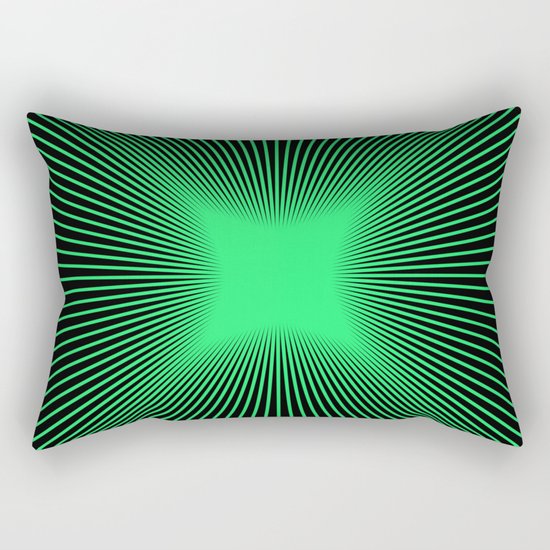 The Emerald Illusion Rectangular Pillow