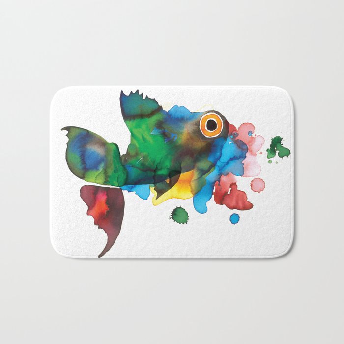 colorful fish Bath Mat