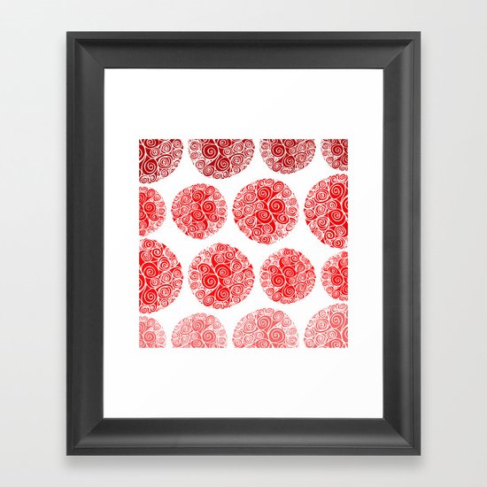 Poppy Filigrane Framed Art Print