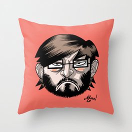 Armin's Faces - 003 - angry Throw Pillow