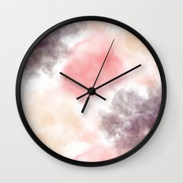 Pink Tie Dye Wall Clock