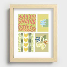 Assemble patchwork composition 18 Recessed Framed Print