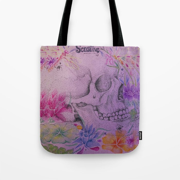 skullflower Tote Bag