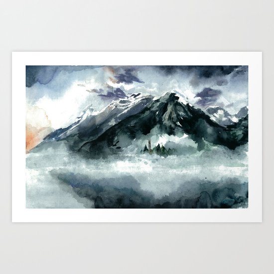 Foggy Art Print