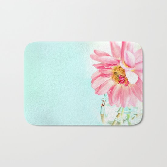 Pink Flower Bath Mat