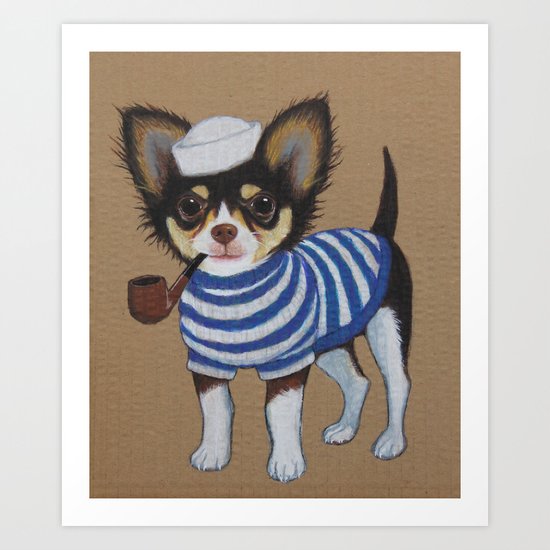 Chihuahua - Sailor Chihuahua Art Print