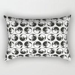 Yin Yang Cat Tao Pattern by Tobe Fonseca Rectangular Pillow