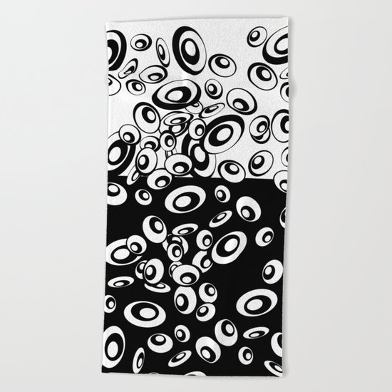 Black and White Only 2 Beach Towel