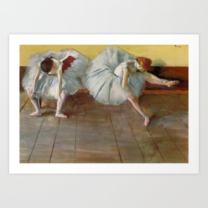 Two Ballet Dancers By Edgar Degas | Reproduction | Famous French Painter Art Print