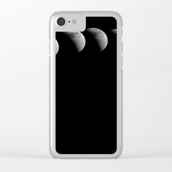 Eclipse Lune Clear iPhone Case