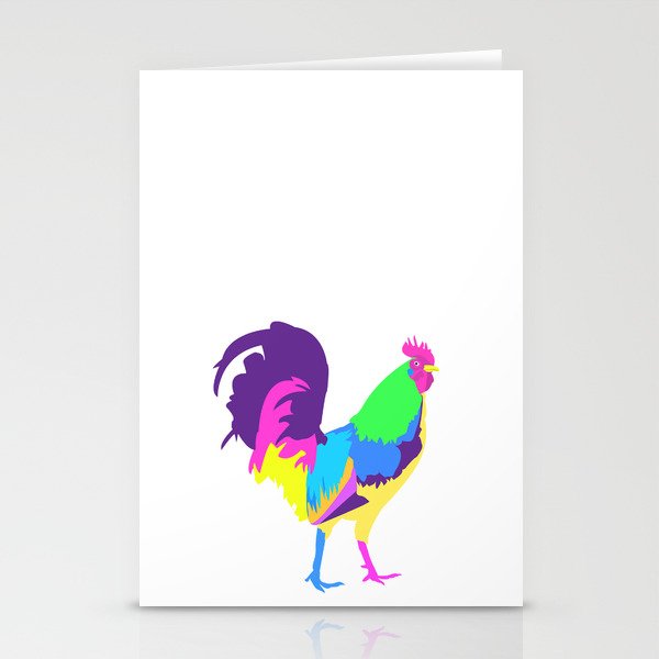 Psychedelic Chicken Stationery Cards
