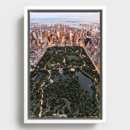Central Park New York Framed Canvas
