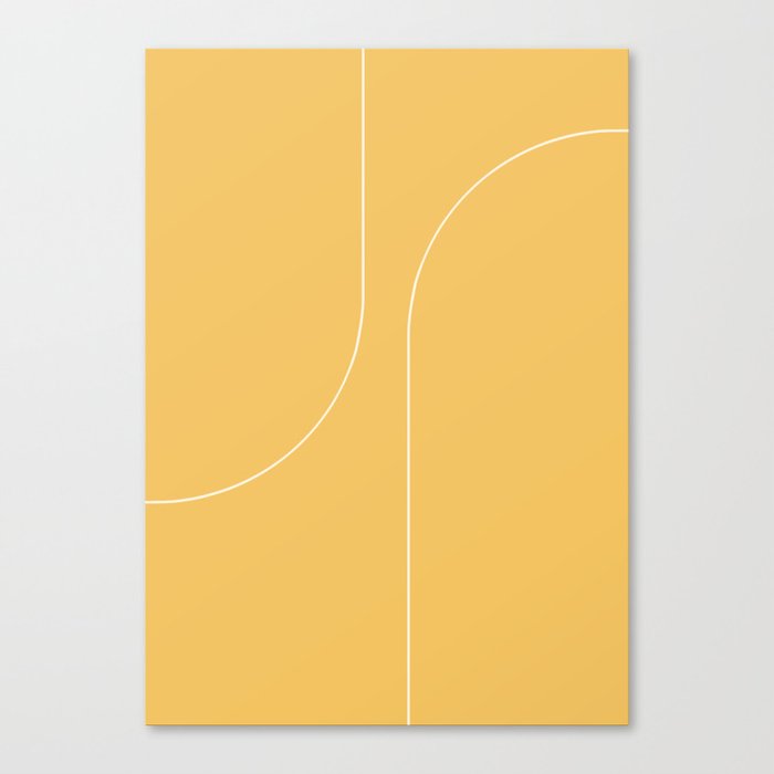 Modern Minimal Line Abstract VI Canvas Print