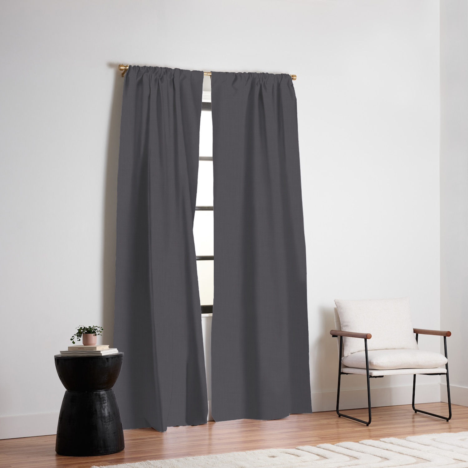 Wallpaper Dark Smoke Gray Solid Color Pairs With Sherwin Williams 2020 For iPhone Free
