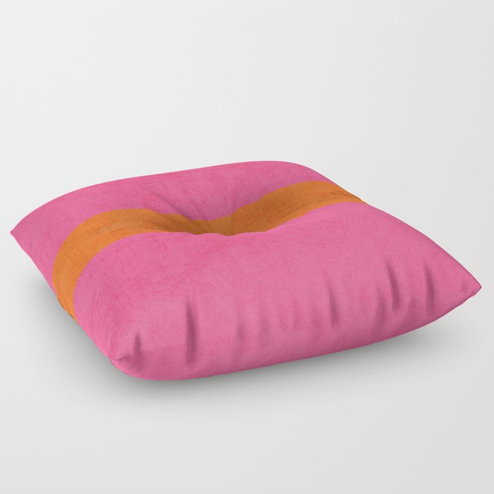 hot pink and orange classic  Floor Pillow