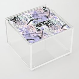 Limited Palette Contemporary Abstract Acrylic Box