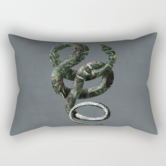 Jungle Snake Rectangular Pillow
